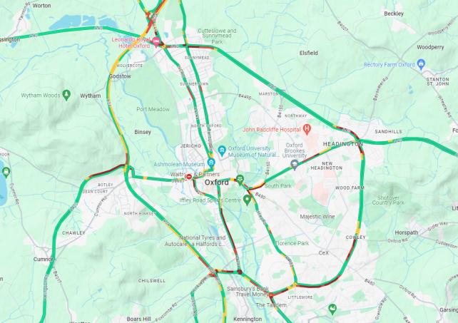 A34 Oxford Gridlocked As Incident Causes Rush Hour Delays